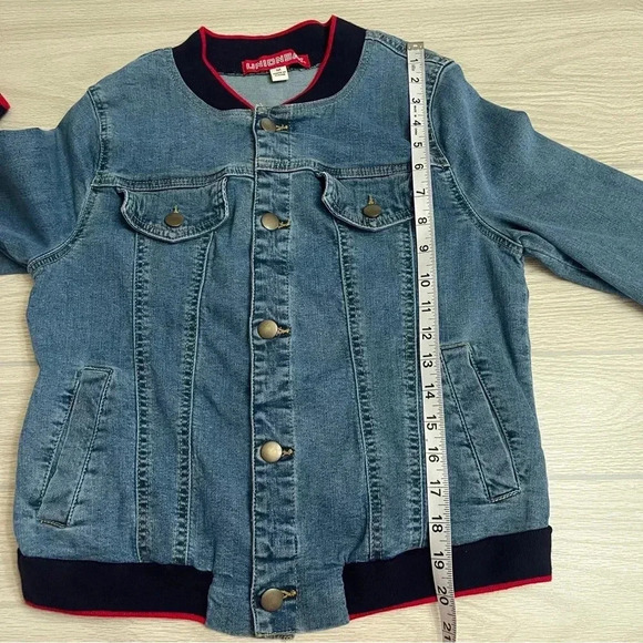 UnionBay Blue Jean Denim Y2K Fashion Jacket Juniors size Medium - Picture 8 of 11